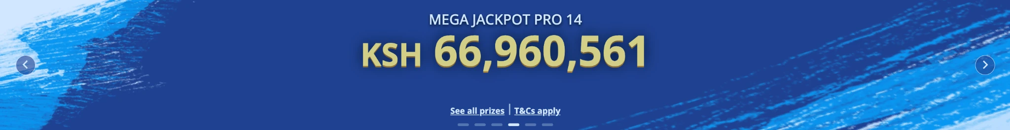 Promotional banner for the SportPesa Mega Jackpot.