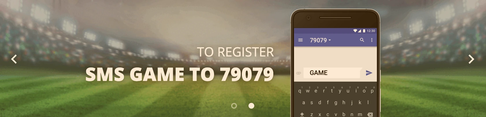 Instructions for registering on SportPesa via SMS.